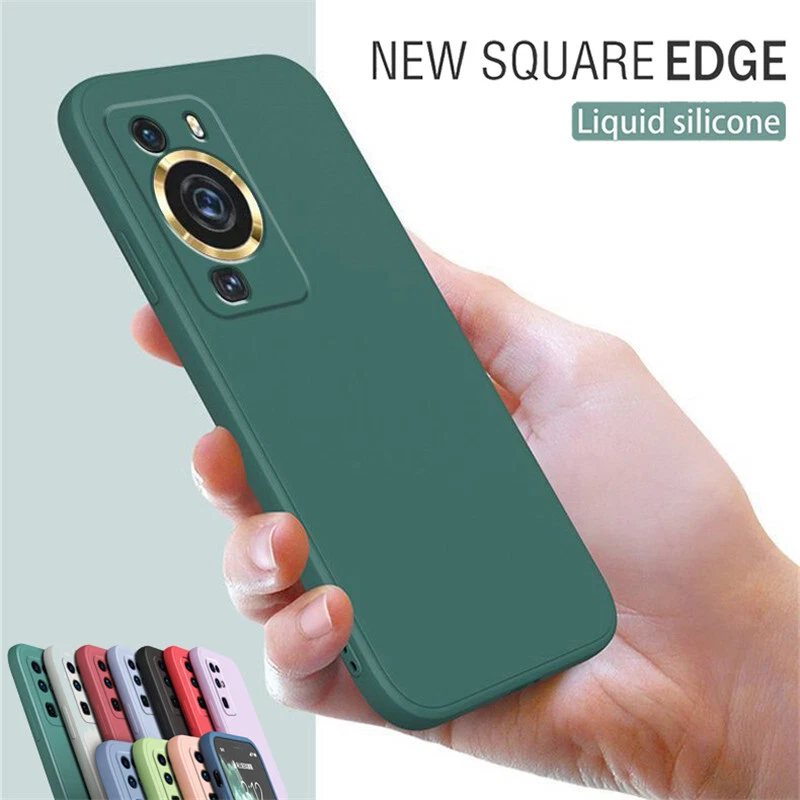 Funda delgada a prueba de golpes de silicona líquida para Huawei Mate60 Pro P60 P50 Lite Foto 3 de 4