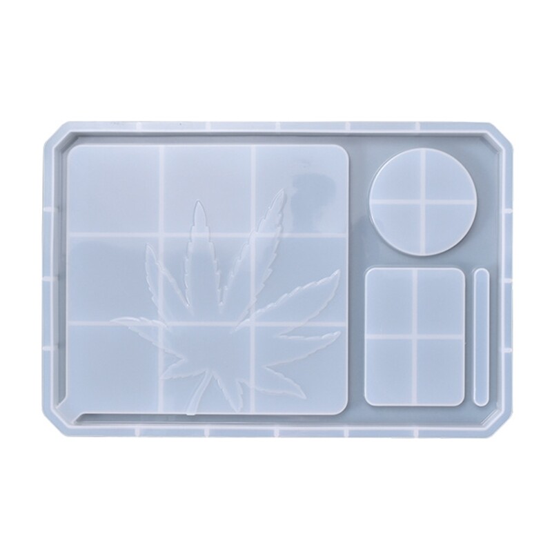 Large Silicone Resin Molds for Crafting and Rolling Trays
