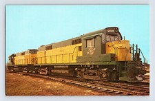 Chicago Northwestern Railroad Alco RS-27 Train 1970s Postcard Unposted Chrome