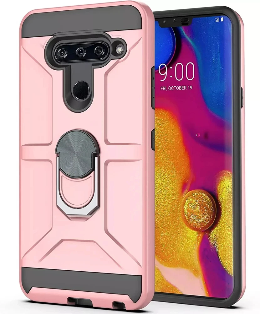 Phone Case Compatible with LG V40/V40 ThinQ Case with HD Screen Protector,360 De