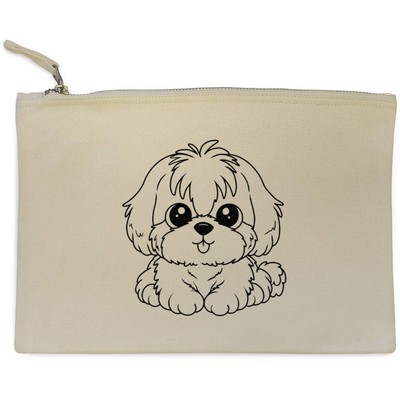 Canvas-Clutch/Zubehörkoffer ''Süßer Shih Tzu Hund'' (CL00040634)