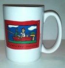 CEDAR KEY Mr Saturday Morning 12oz Coffee Mug Fishing Boat Cedar Key Fishboy NIB — photo 2