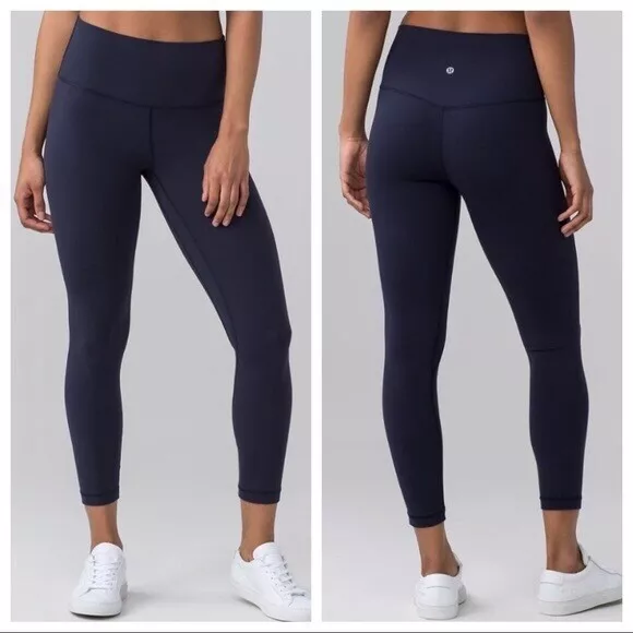 Navy LuLu Lemon 7/8 leggings