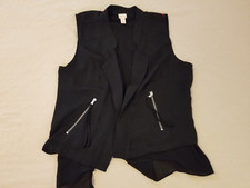 Womens Chico's Vest 2 Black