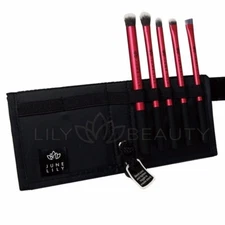 5 Pcs RED Hypoallergenic Cosmetic Makeup Pro. Techniques Brush Eye Starter Set