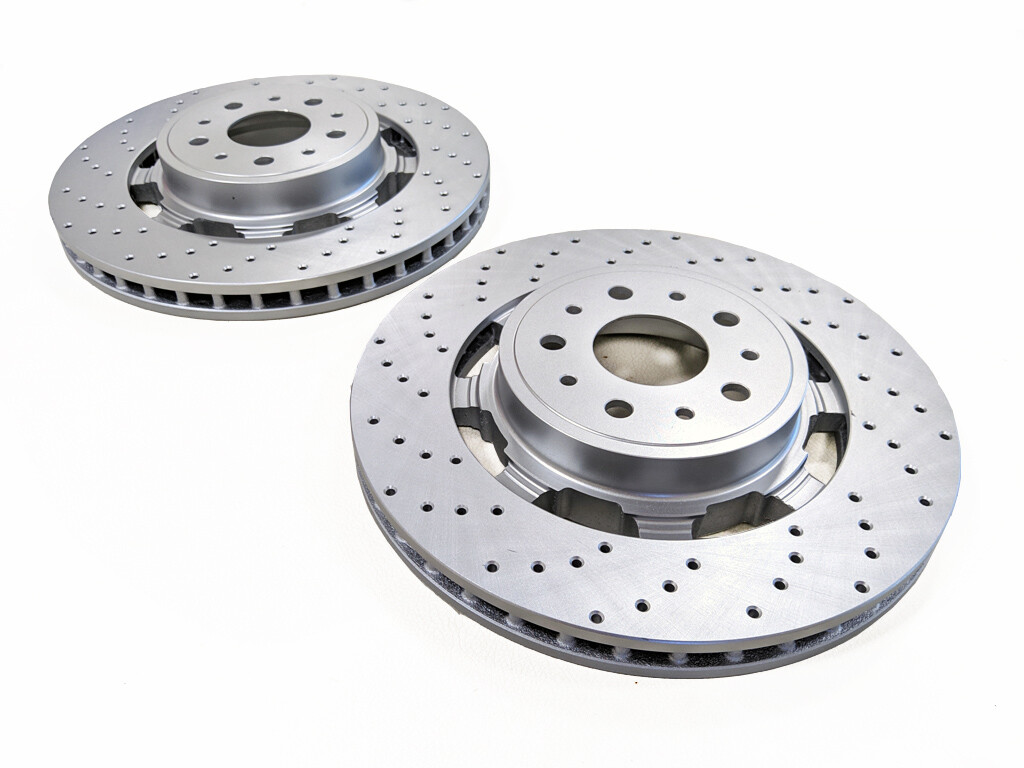 Maserati GranTurismo GranCabrio Quattroporte Front Rotors 235318 awitalian.com