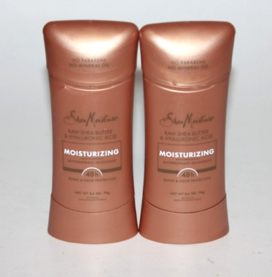 (2) SHEA MOISTURE MOISTURIZING ANTIPERSPIRANT DEODORANT RAW SHEA BUTTER 2/2026