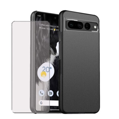 Für Google Pixel 7a Hülle - Slim Hartschale Case Matt Cover + Displayschutz