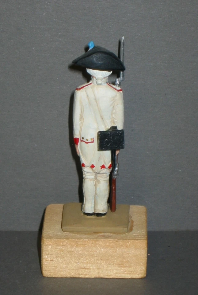 FEIGLY JP PLOMB 65mm peint  FUSILIER ANCIEN REGIME Rgt SOISSONNAIS  cimier N° 98 - Photo 4/4