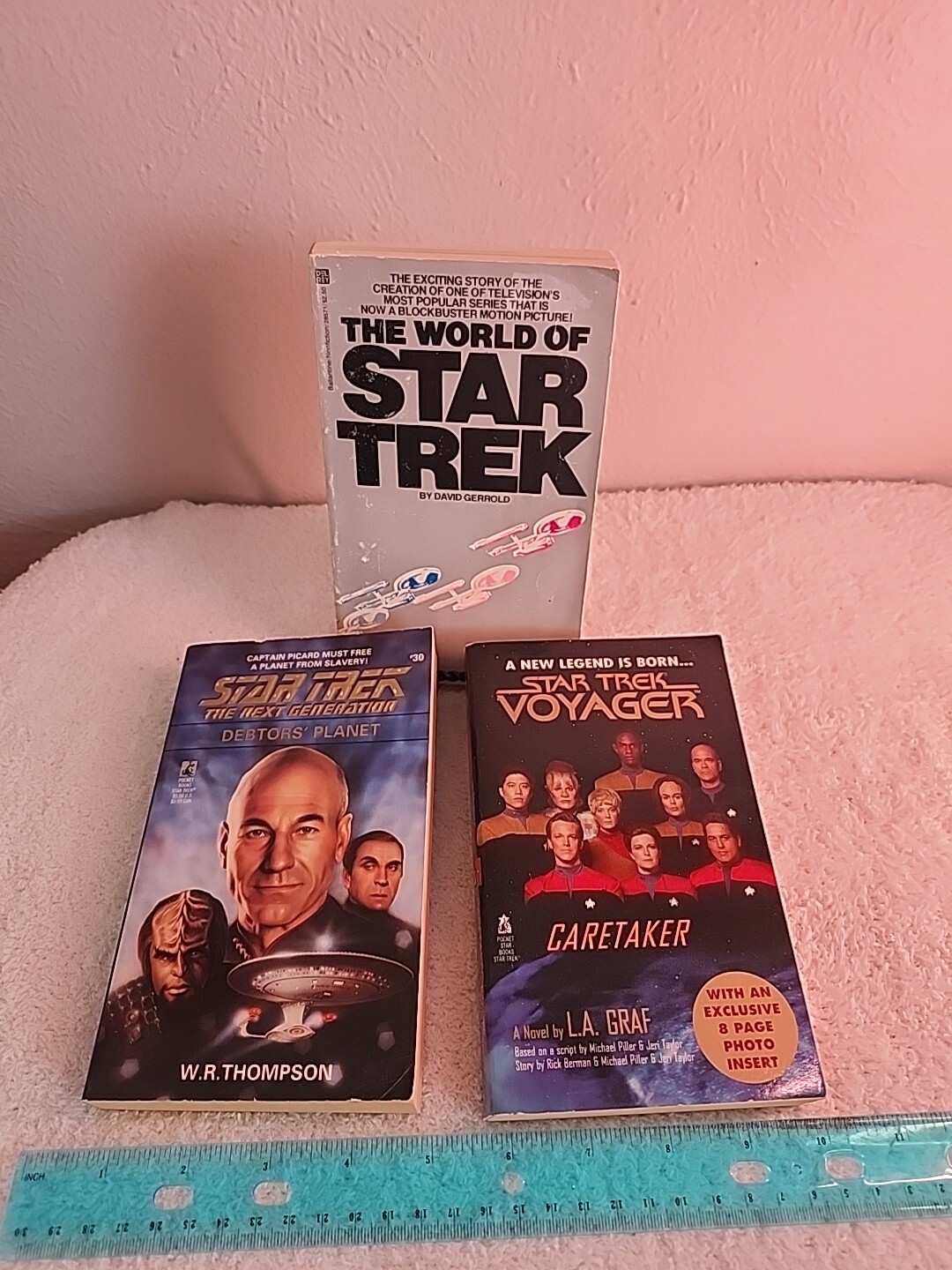 The World of Star Trek by David Gerrold - Lot of 3- VOYAGER, THE NEXT GEN. 1990s