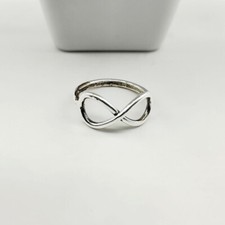 925 Sterlingsilber Handmade Unendlichkeitssymbol Ring Für Schöne Damen Geschenk