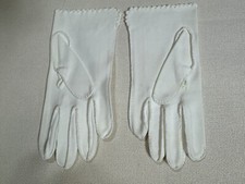 Vintage Women's Cotton Gloves  Hand Finished