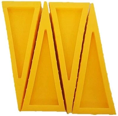 LINE2design Door Stopper Rubber Door Stop Wedge Door Open Sprinkler Wedge - 4PK