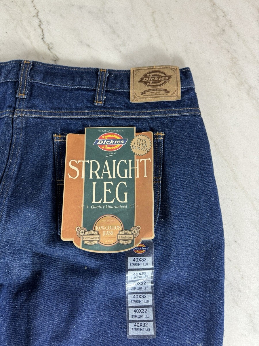 NEW NWT 1997 Vintage 90s Men's Dickies Straight Leg Blue