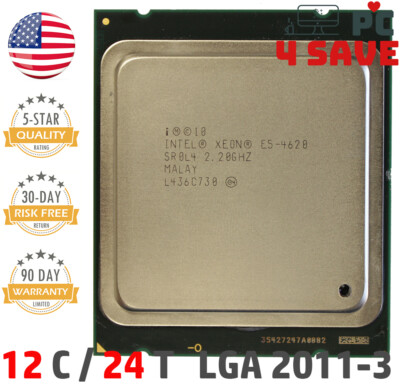 Intel Xeon E5-4620 CPU 8-Cores 2.2 GHz 16 MB LGA 2011 Server SR0JP SR0L4 95W