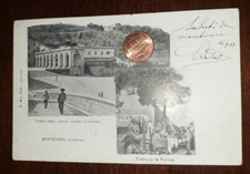 Vintage postcard landscapes Italy Tuscany Livorno Montenero Tomb illustrious men