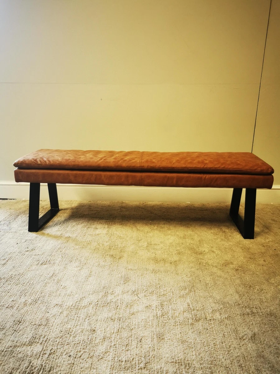 Leather padded bench deals