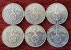 UNIQUE 6 x Full Mint Set 5 ReichsMark 1937 Nazi Silver Coin Lot 2