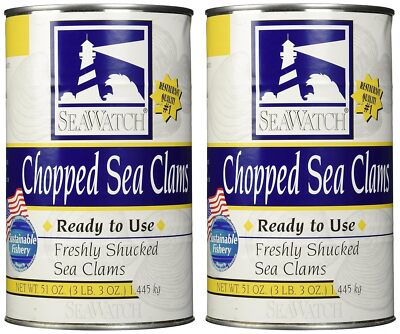 Seawatch Chopped Sea Clams 51 oz Can (2 Cans)