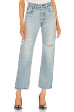 MOUSSY VINTAGE NWT 360 Teaneck Wide Straight Light Wash Jeans 30