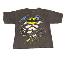 Batman T Shirt Gray Little Boys Size Medium With Graphic Print