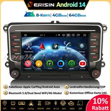 8-Kern Android 14 Autoradio Navi Für VW Polo Caddy Amarok Crafter T6 Skoda Yeti