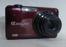 Casio EXILIM EX-FC150 RED,10MP,5x,f/3.6,2.7in Excellent,from Japan,Casio USED