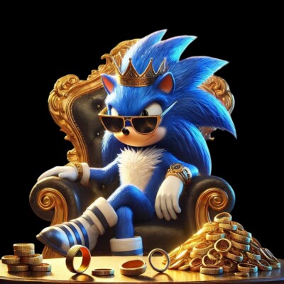 Sonic ''The Boss''  Hedgehog  Kids Tee Shirt | Black |  S-XXL