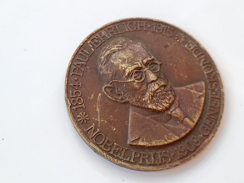 Paul Ehrlich Nobel Prijs Commemorative Medal Established Modern Chemotherapy - Picture 3 of 10