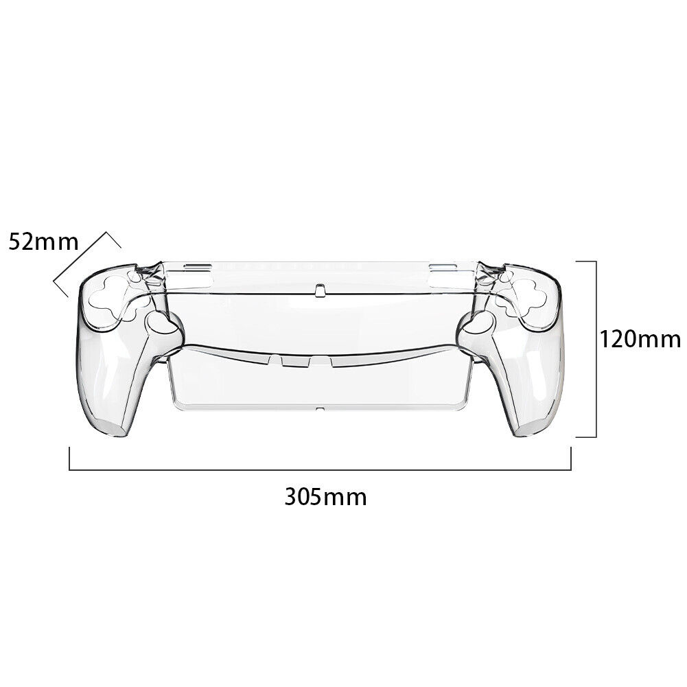  HSTOP Case for Playstation Portal, PS5 Portal Protective Case  with Ergonomic Grip & 6 Thumb Stick Caps for Playstation Portal Remote  Player (Clear) : Video Games