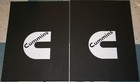 Pair 18" x 24" White Cummins Logo Mud Flaps For Ram Trucks New Free Ship