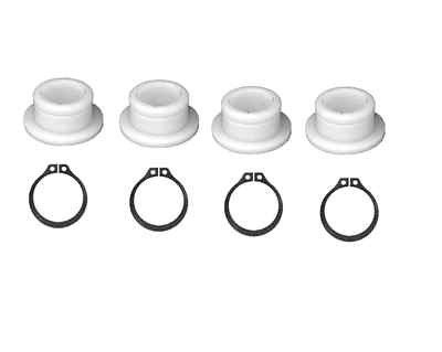 4 PK. WALKER DECK PIN BUSHINGS 5740-2 - with F123 snap rings(#D34A)