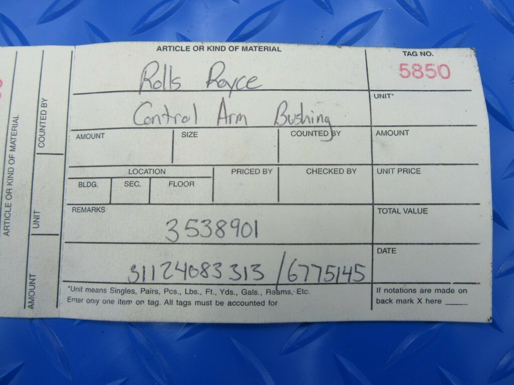 Rolls Royce Ghost lower control arm hydrobearing bushing #5850