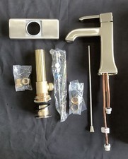 Pfister Bathroom Faucet Brushed Nickel Single-Hole W/ Pop-Up GT42-FE0K V2
