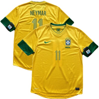 2012/13 Brazil Home Jersey #11 Neymar Medium NIKE Soccer Brasil Canarinho NEW | eBay