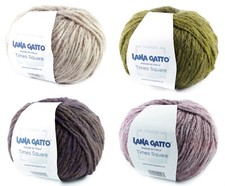68€/kg 50g Weiche Wolle TIMES SQUARE von LANA GATTO 125m / 50g