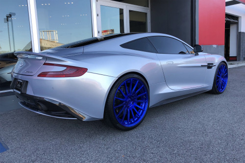 FORGIATO FGO T2.3R ASTON MARTIN VANQUISH WHEELS RIMS TECHNICA ALL NEW SET BLUE