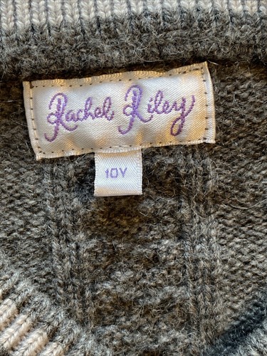 Rachel Riley Kids Unisex Gray Wool Cashmere Blend Vest Sz 10Y - Picture 2 of 6