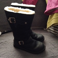 Womens Black Kensington Ugg Boots Size 5.5