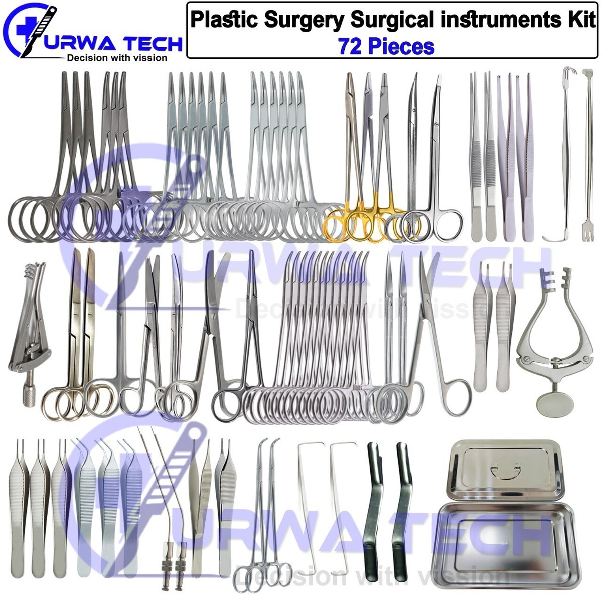 Set of 72 Pcs Plastic Surgery Kit Surgical Instruments kit | eBay
