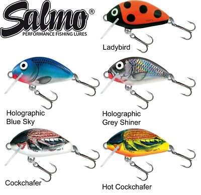 Salmo Tiny Wobbler 3cm, Kunstköder zum Spinnangeln, Raubfischköder für Barsch