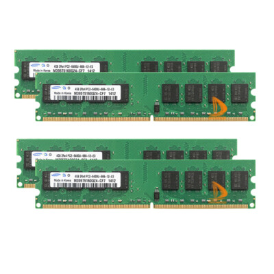 16GB Samsung 4x 4GB 2RX4 PC2-6400 DDR2 DIMM Desktop Memory For AMD CPU Chipset ~