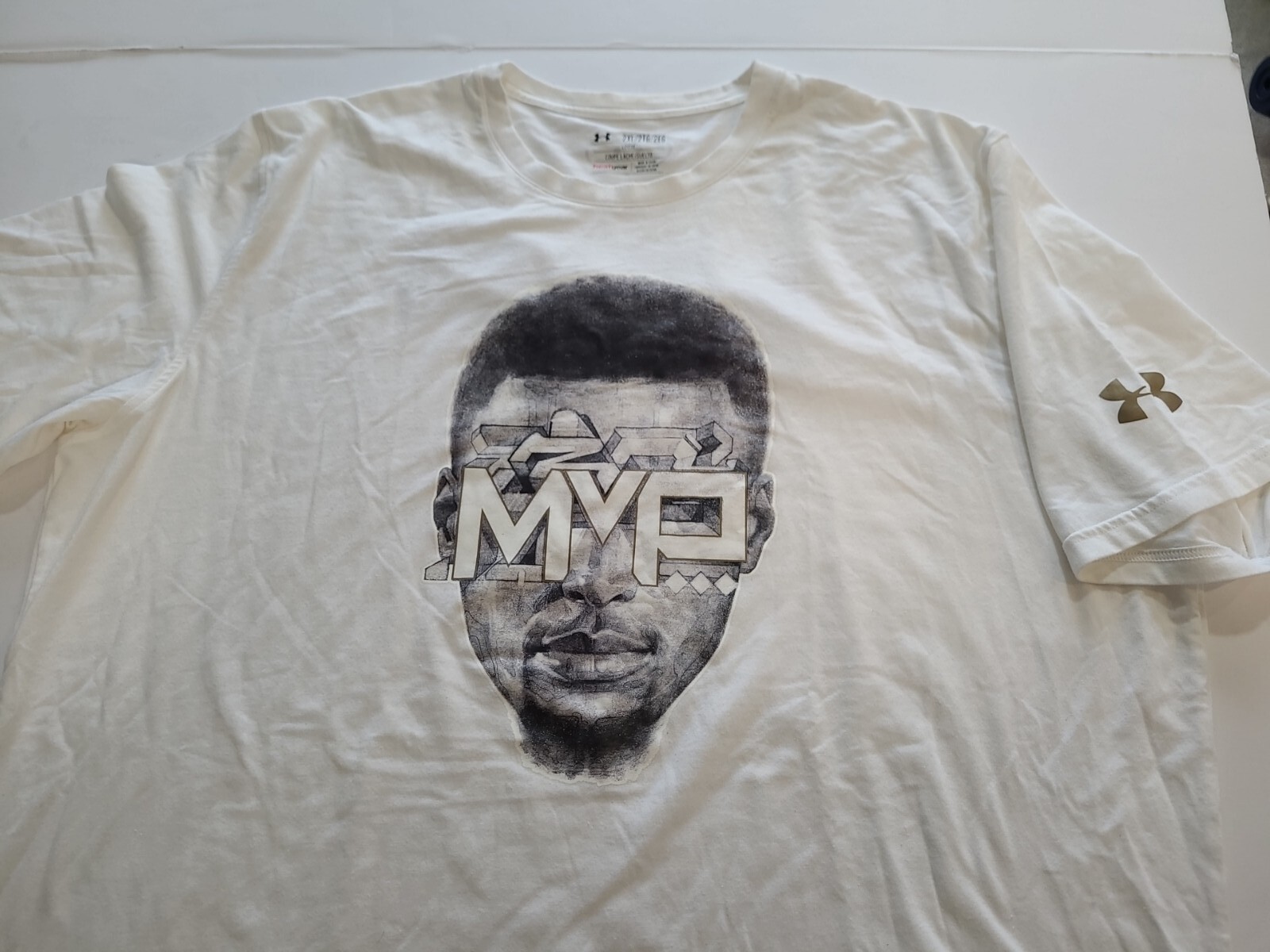 Steph Curry MVP Two 30 Mens 2XL Heat Gear Loose Fit Double Sided Shirt Rare image 3