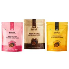 Eat Anytime Protein Balls Trio - Set of Three | 30% Whey Protein | Rich in Prote