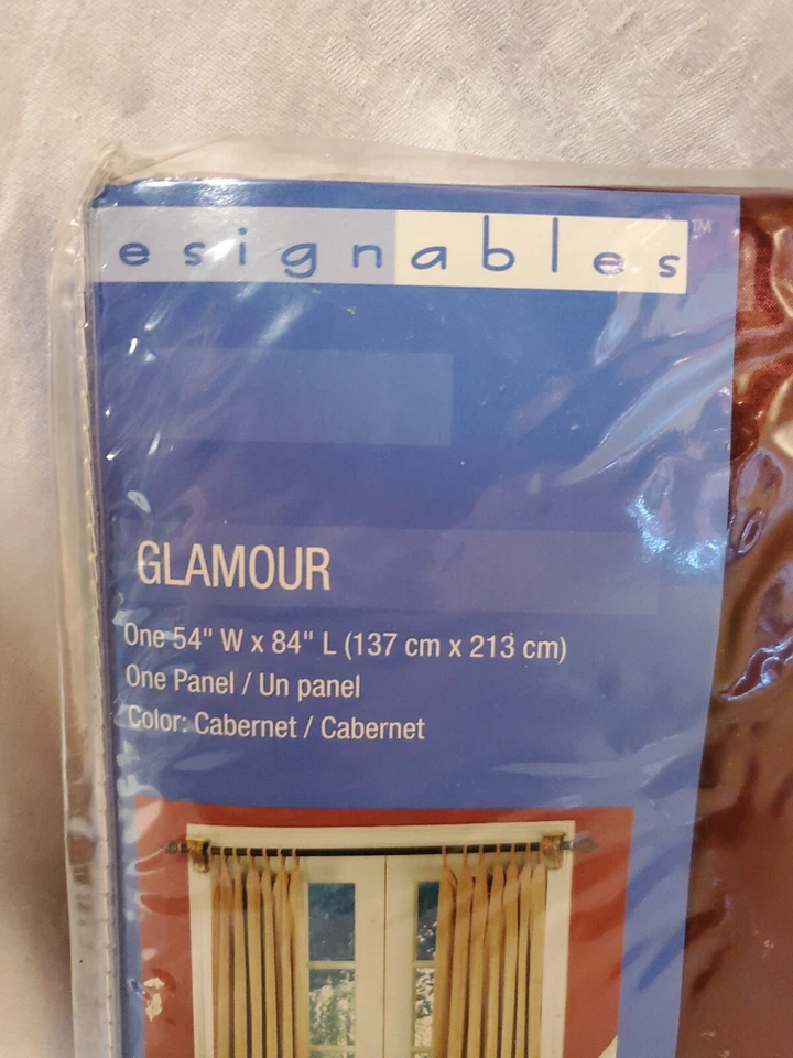 Designable 54"W x84"L Glamour Panel Color is Cabernet - Image 2 of 4