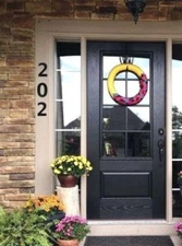 2 Pack 6 Inch Numbers Black Metal Home Business House Street Address Commercial