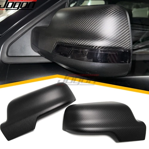 Matte Carbon Rearview Outside Mirror Cover Shell For Dodge RAM 1500 TRX 2021-24