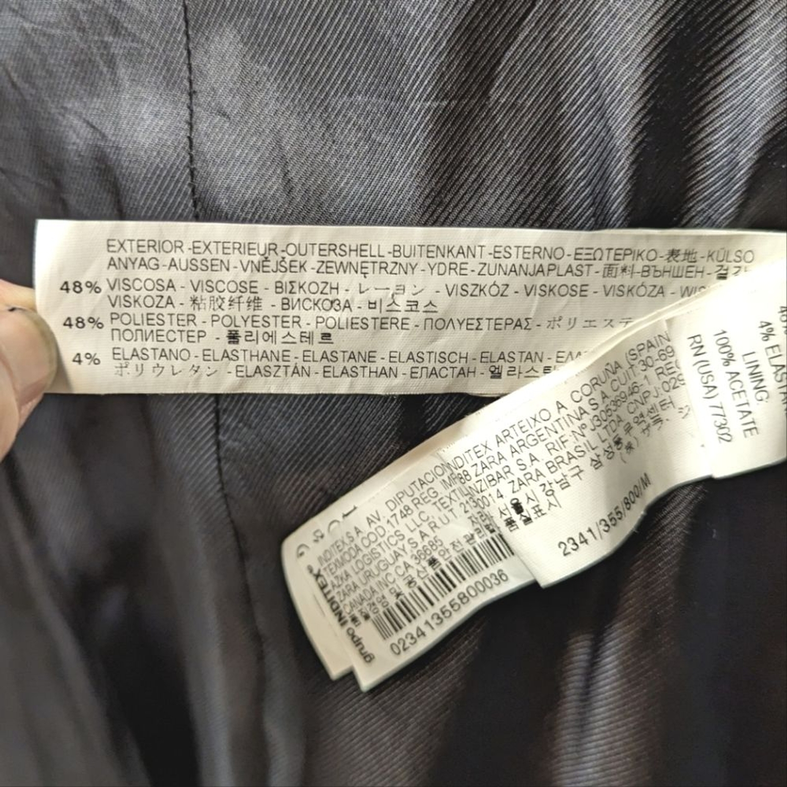 Zara Basic Black Jacket with Ruffled Pockets Wome… - image 14