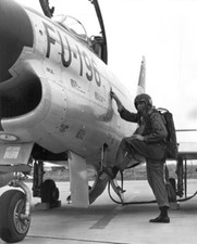 Korean War Era Photo F-86D Sabre Jet Fighter 1950's Korea 1960's USAF / 5352