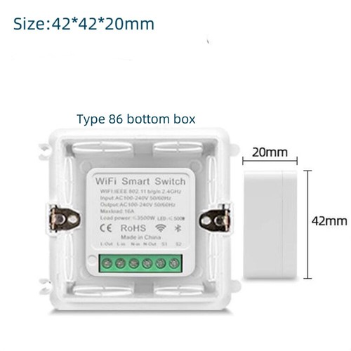 Tuya WiFi 16A AC110-240V Mini smart switch DIY 2-way control relay timer module - Picture 15 of 17